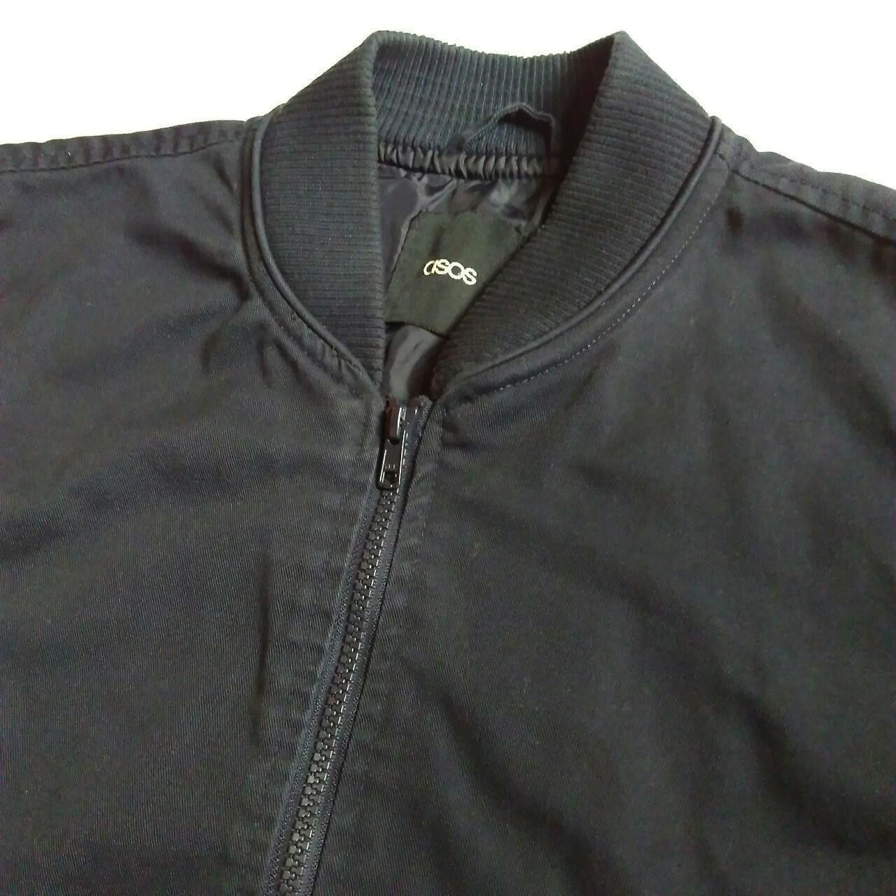 Asos ASOS Longline Navy MA1 Bomber Jacket Size US S / EU 44-46 / 1 - 2 Thumbnail