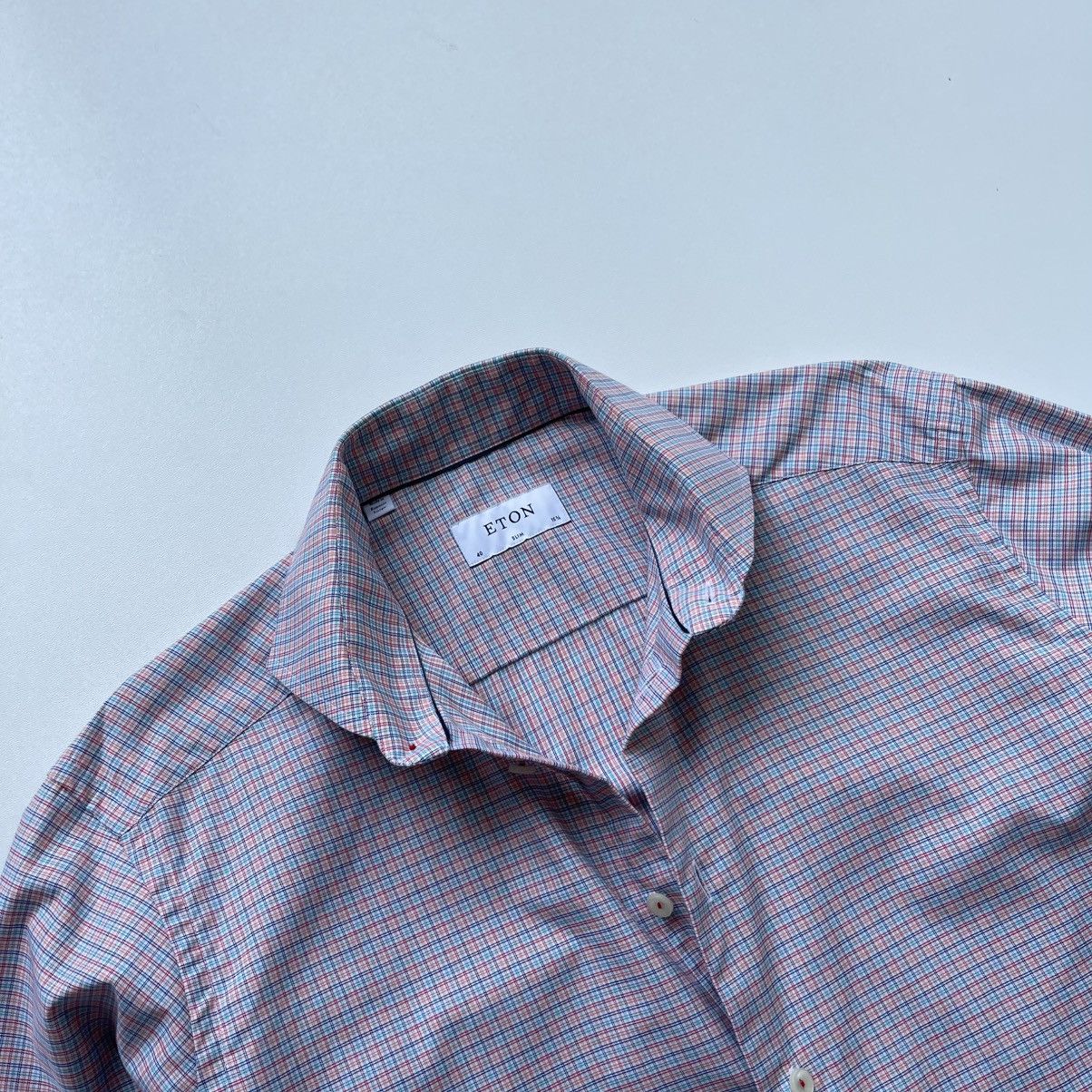 Eton Eton Rwill Cotton Slim Fit Checked Button Ups Shirt Multi Size US L / EU 52-54 / 3 - 5 Thumbnail
