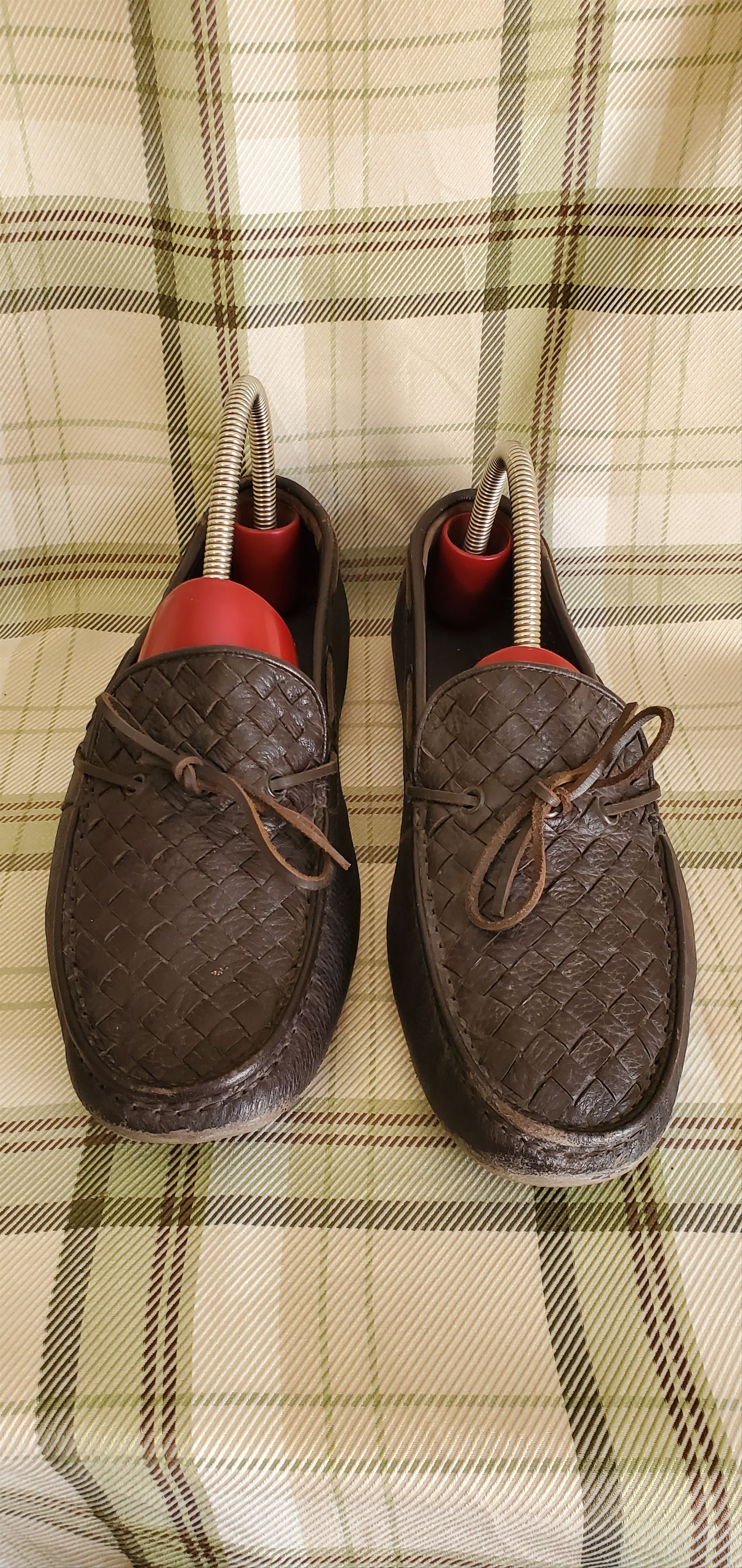 Bottega Veneta BOTTEGA VENETA Intreciatto Slip On Leather Loafers Size US 7.5 / EU 40-41 - 2 Thumbnail