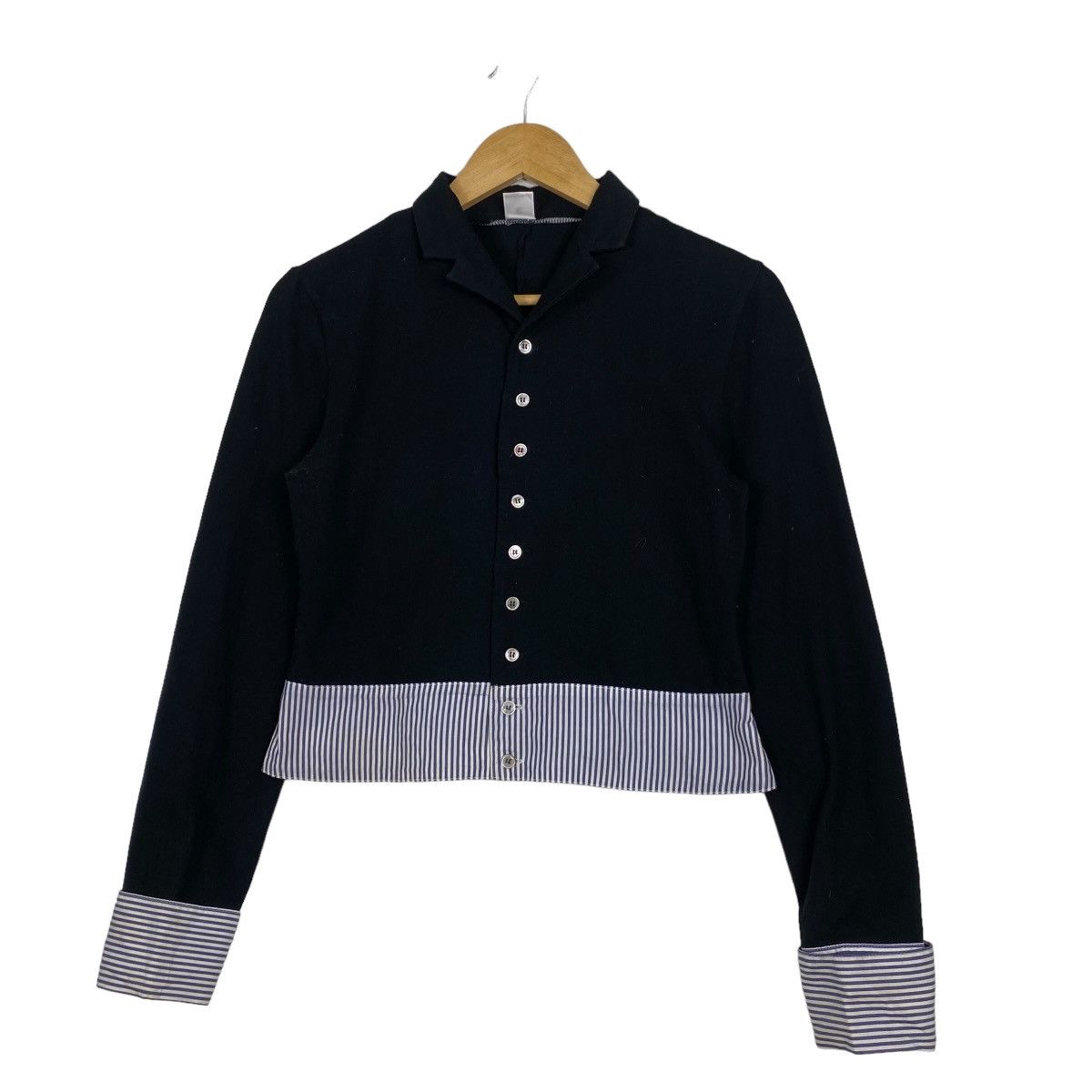 Issey Miyake Sunaokuwahara by issey miyake cropped button shirt Size XS / US 0-2 / IT 36-38 - 2 Thumbnail