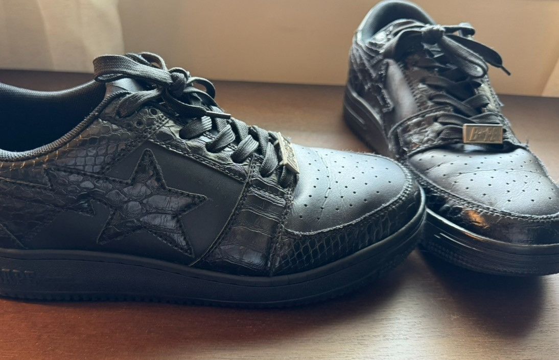 Bape Snakeskin Bapesta Size US 10 / EU 43 - 2 Thumbnail