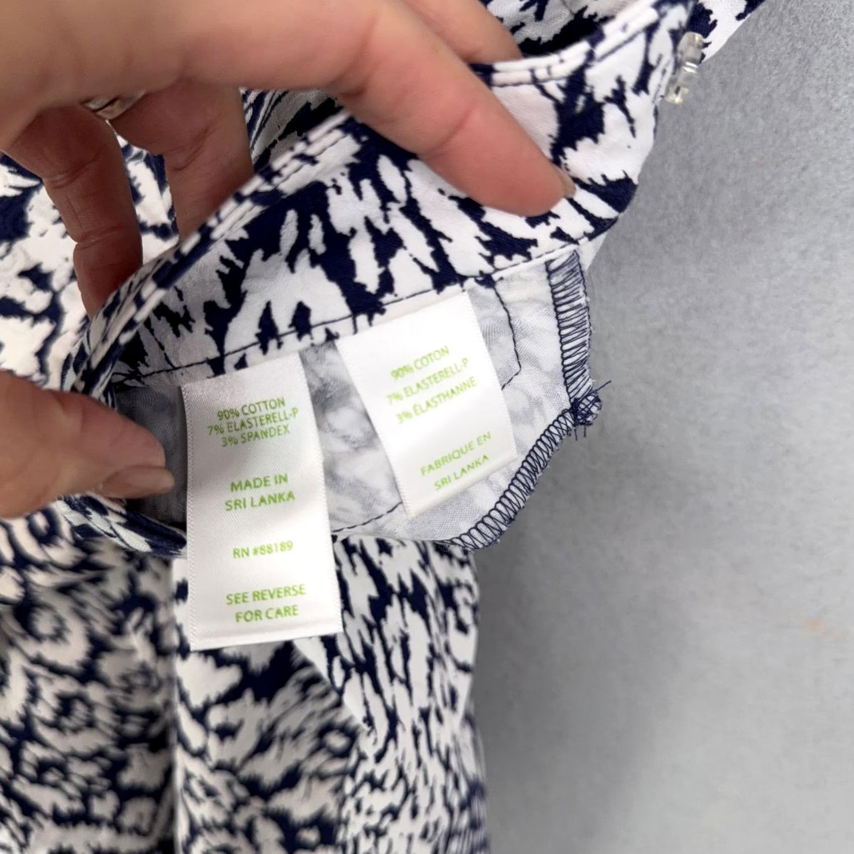 Lilly Pulitzer Lilly Pulitzer Pants Womens 0 Blue Peacock Print Ankle Skinny Stretch Size 25" / US 0 / IT 36 - 5 Thumbnail