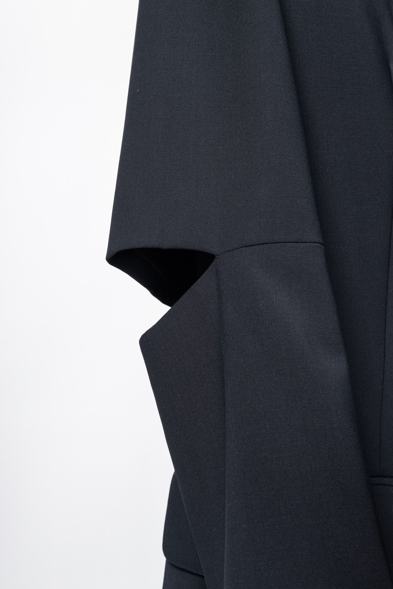 Tibi Tibi Marlon Navy Tropical-Wool Cutout-Sleeve Blazer Size M / US 6-8 / IT 42-44 - 6 Thumbnail