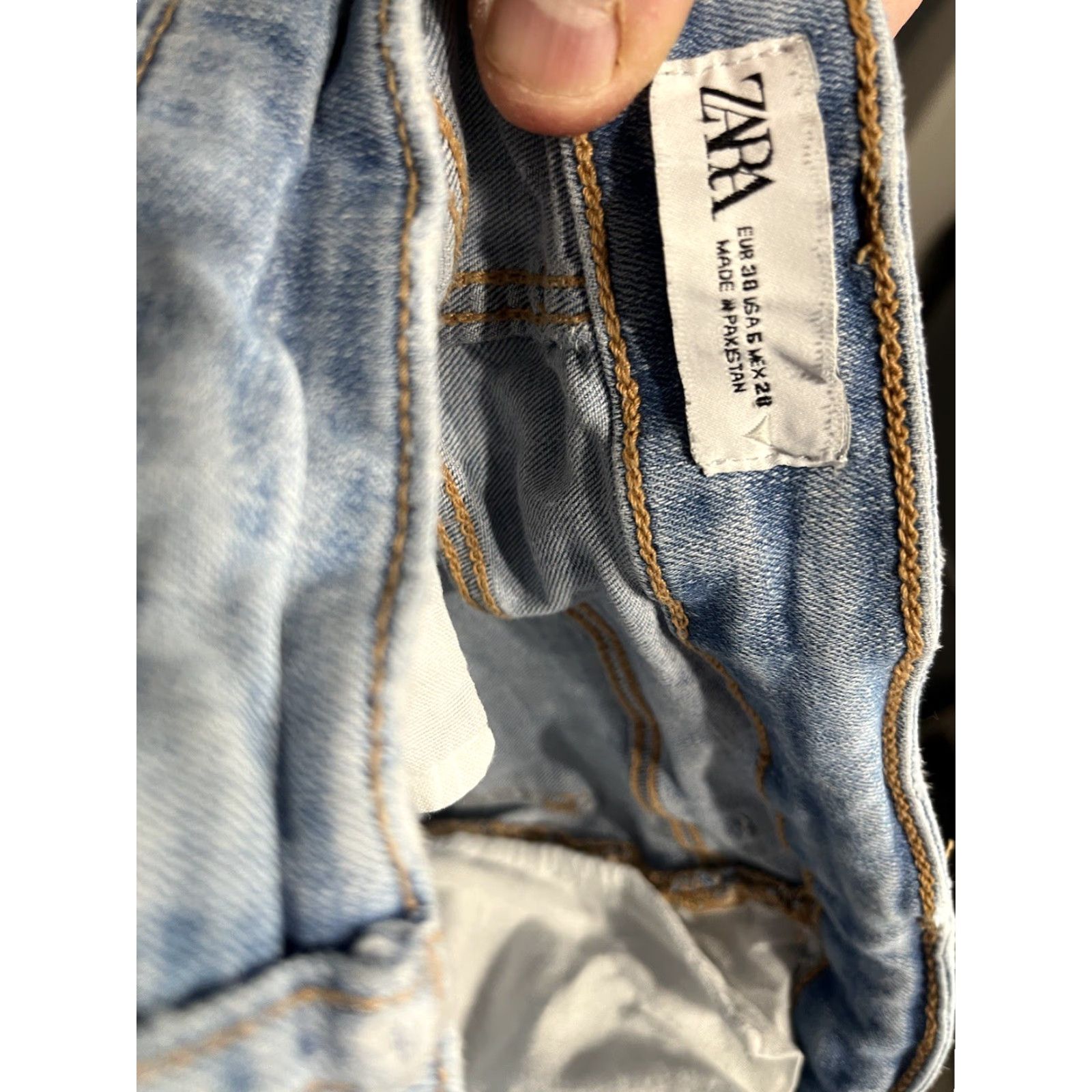 Zara Zara Denim Women's Size 6 Blue Skinny Light Wash Cotton Blend Jeans Size 28" / US 6 / IT 42 - 5 Thumbnail
