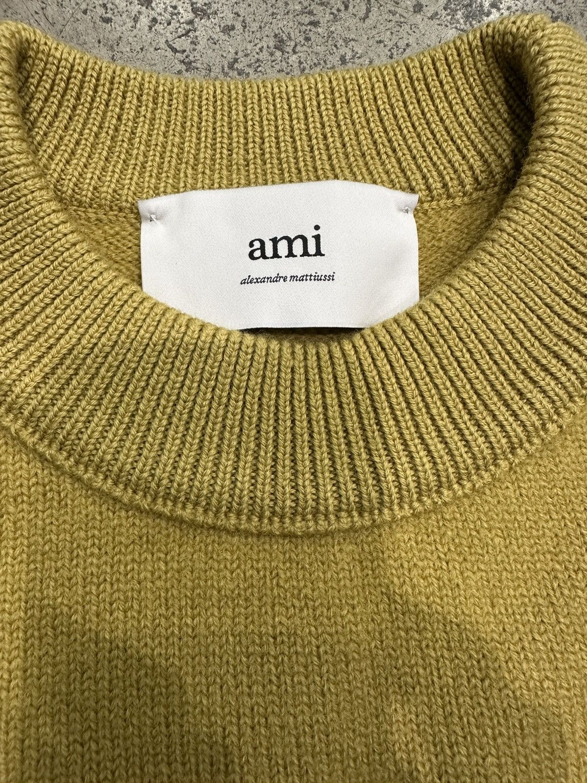 AMI AMI - ADC Crewneck Sweater Havana Size US M / EU 48-50 / 2 - 2 Thumbnail