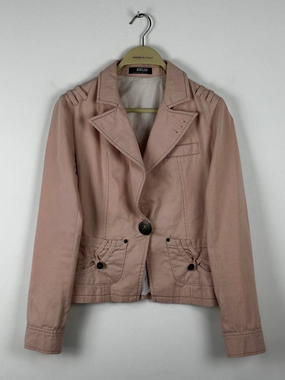 Morgan de Toi Avant Garde Y2K Pink Blazer Jacket