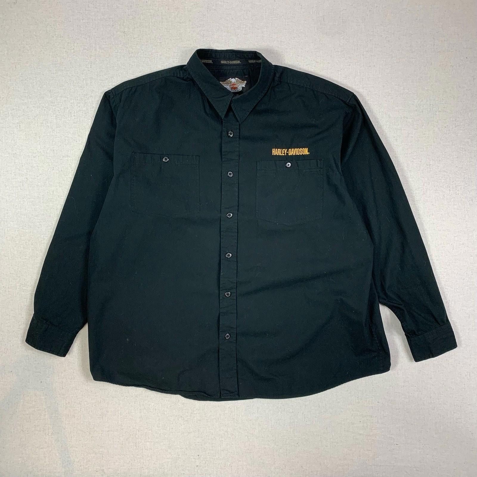 Harley Davidson Harley Davidson Ride Hard Eagle Button Down Shirt 2XL Y2K Size US XXL / EU 58 / 5 - 4 Thumbnail