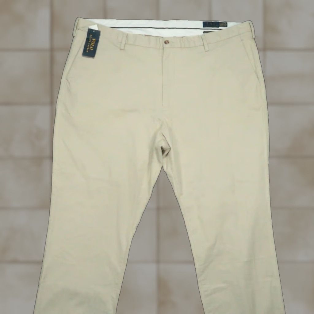 Polo Ralph Lauren Polo Ralph Lauren Pants Men 44x30 Khaki Tan Stretch Classic Fit Trouser NWT Baggage- Free or NWT remains? Size US XXL / EU 58 / 5 - 1 Thumbnail