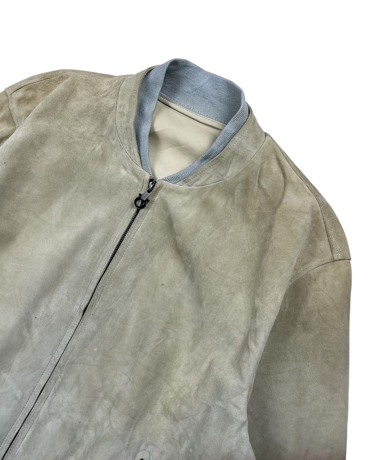 Salvatore Ferragamo Salvatone Ferragamo Leather Bomber Size US L / EU 52-54 / 3 - 2 Thumbnail