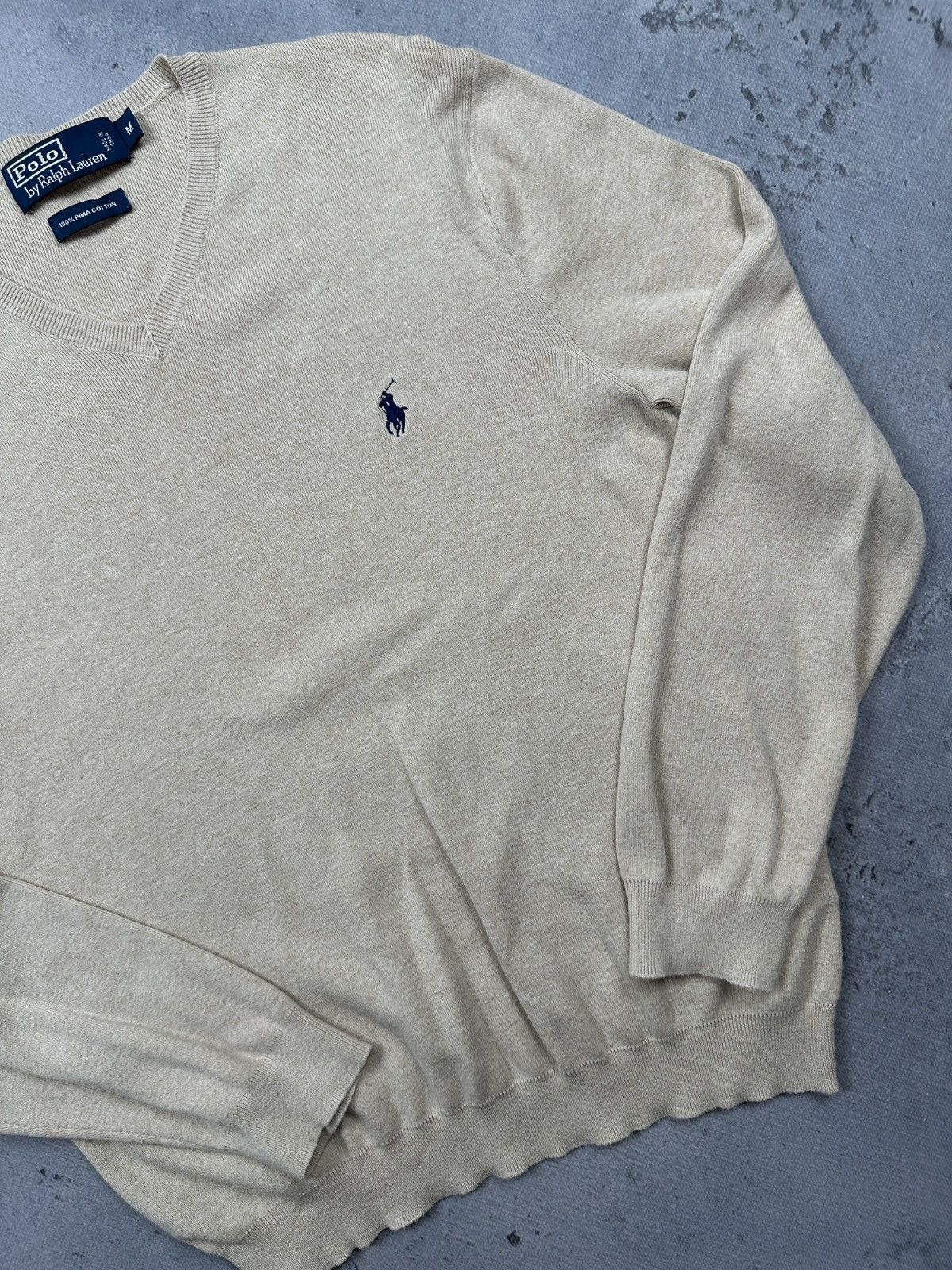 Polo Ralph Lauren Vintage Polo Ralph Lauren V-Neck Sweater Small Logo Pony y2k Size US M / EU 48-50 / 2 - 4 Thumbnail