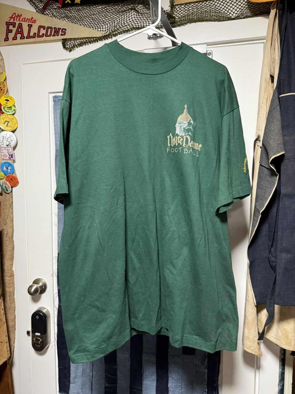 Vintage 90s Notre Dame Football The Tradition Continues Shirt Size US XL / EU 56 / 4 - 3 Thumbnail