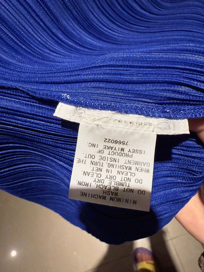 Issey Miyake Issey Miyake size:3 Blue pleated dress Size XS / US 0-2 / IT 36-38 - 3 Thumbnail