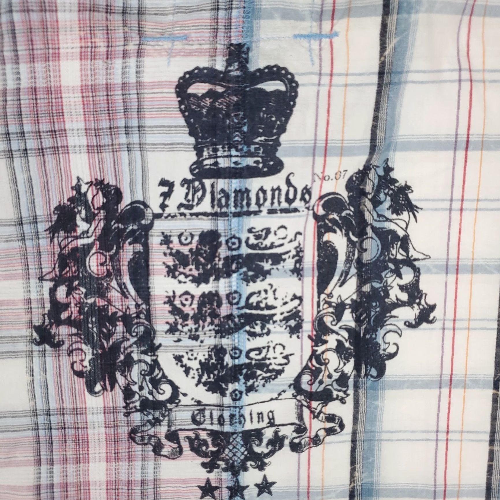 Vintage 7 Diamonds Button-Up Shirt Snap Plaid Blue 2XL Mens Regular Short Sleeve Vintage-Style? Note: Ensure clarity. Size US XXL / EU 58 / 5 - 5 Thumbnail