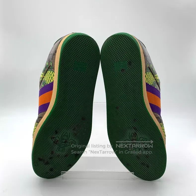 Gucci Gucci Colour-matched pineapple print series canvas lace-up Size US 10 / EU 43 - 5 Thumbnail