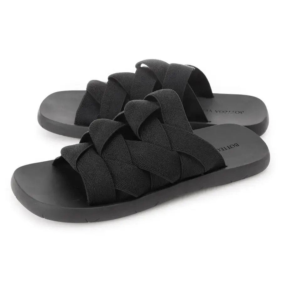 Bottega Veneta o1loc1c0724 651402 Plat Slide in Black Size US 7 / EU 40 - 8 Thumbnail