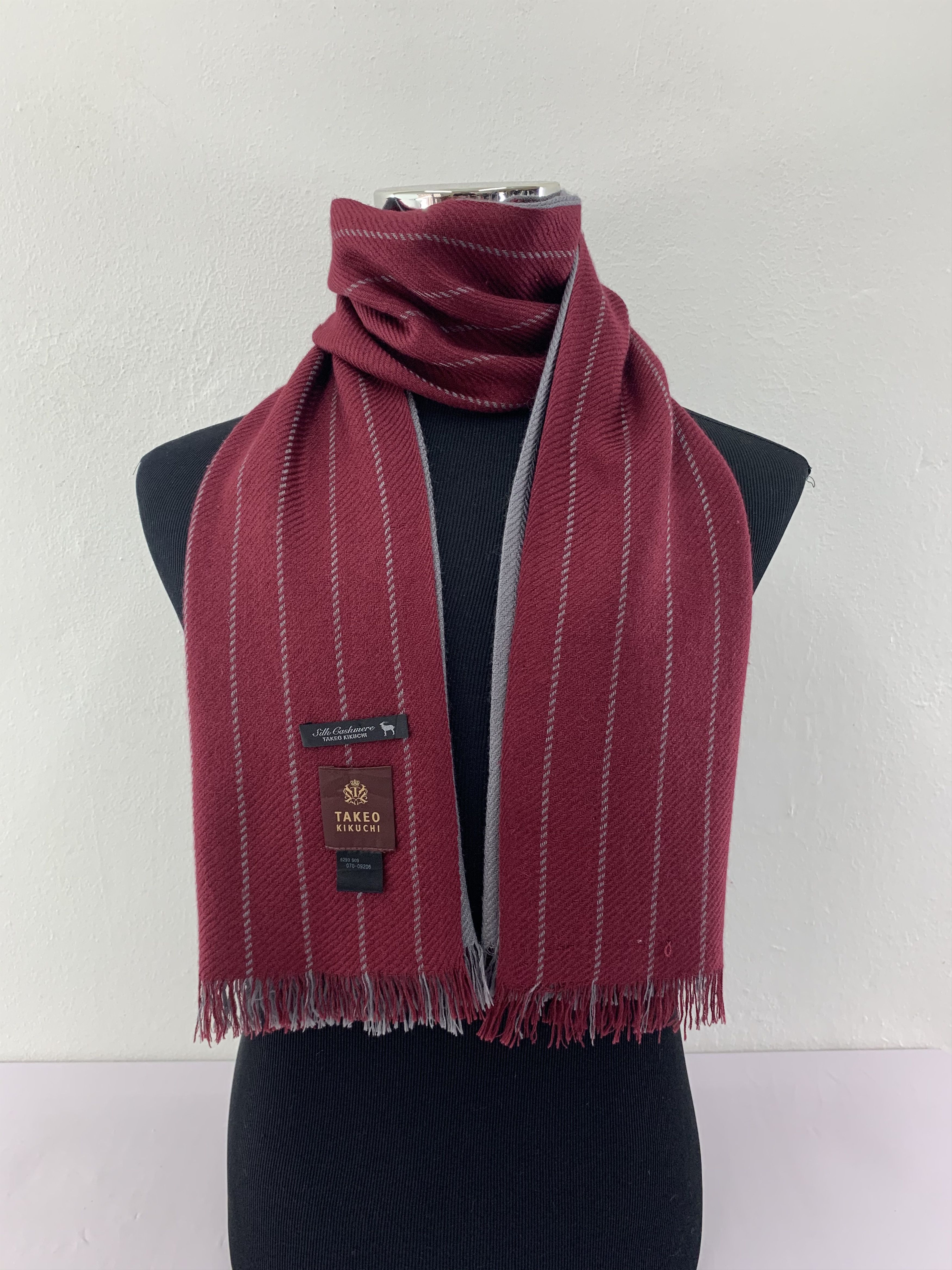 Takeo Kikuchi Takeo Kikuchi Silk Cashmere Scarf Muffler Neck Wrap BL4095 Size ONE SIZE - 1 Thumbnail