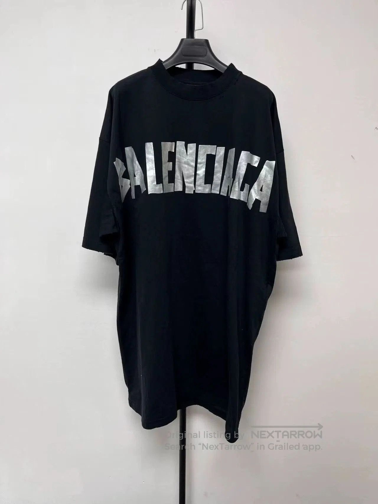 Balenciaga Balenciaga Letter Print Short Sleeve Dress. Size US 36 / EU 52 - 1 Thumbnail