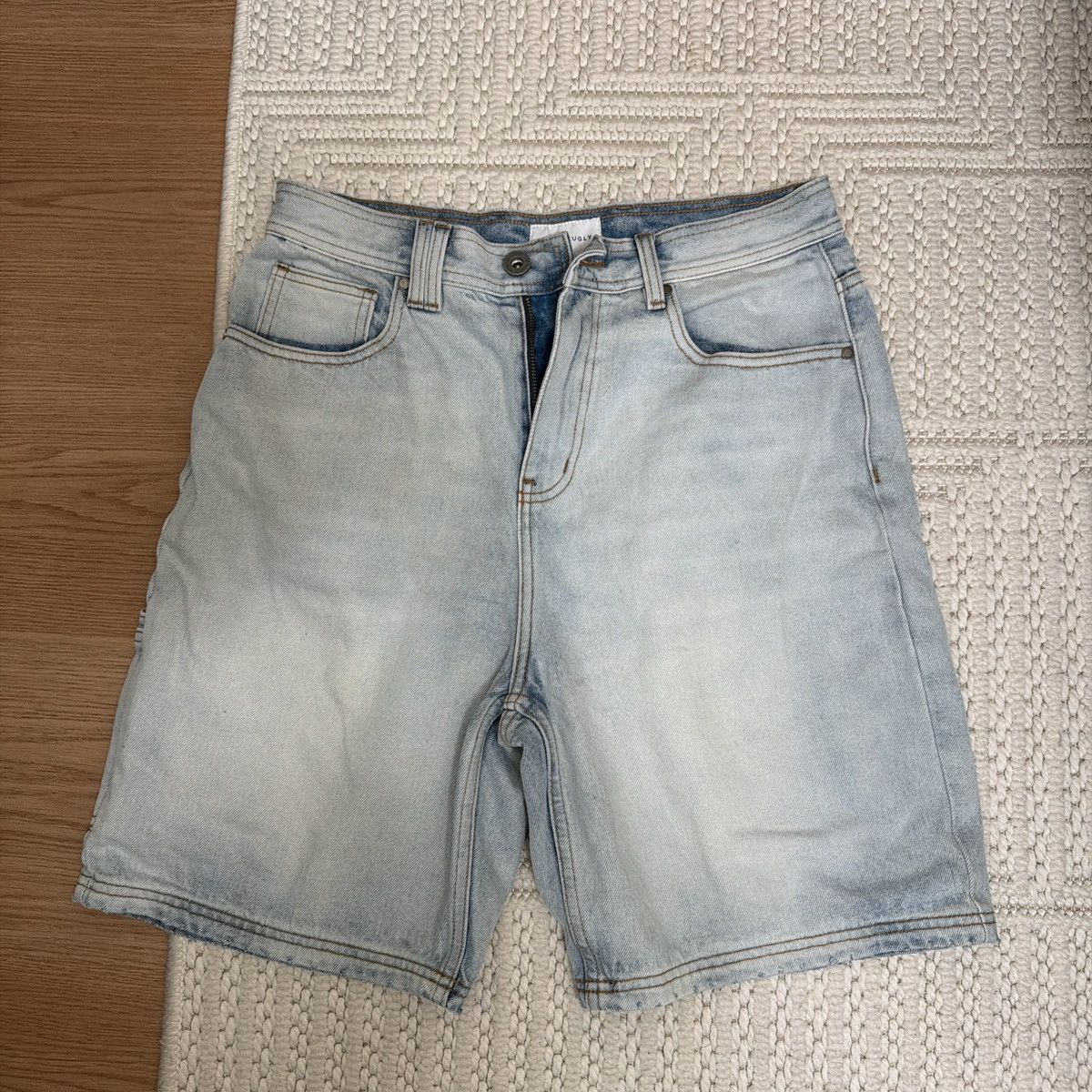 I Love Ugly I Love Ugly iloveugly Denim Short Light Vintage Blue M Size US 31 - 1 Thumbnail