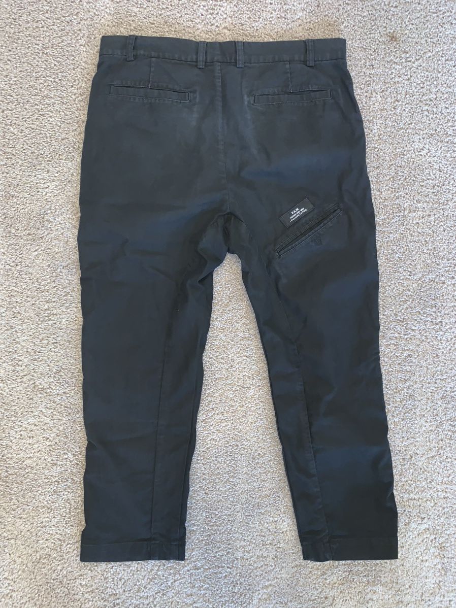 Perks And Mini P.A.M.©️ CROPPED DROP CROTCH DENIM PANTS WITH CARGO POCKET Size US 32 / EU 48 - 2 Thumbnail