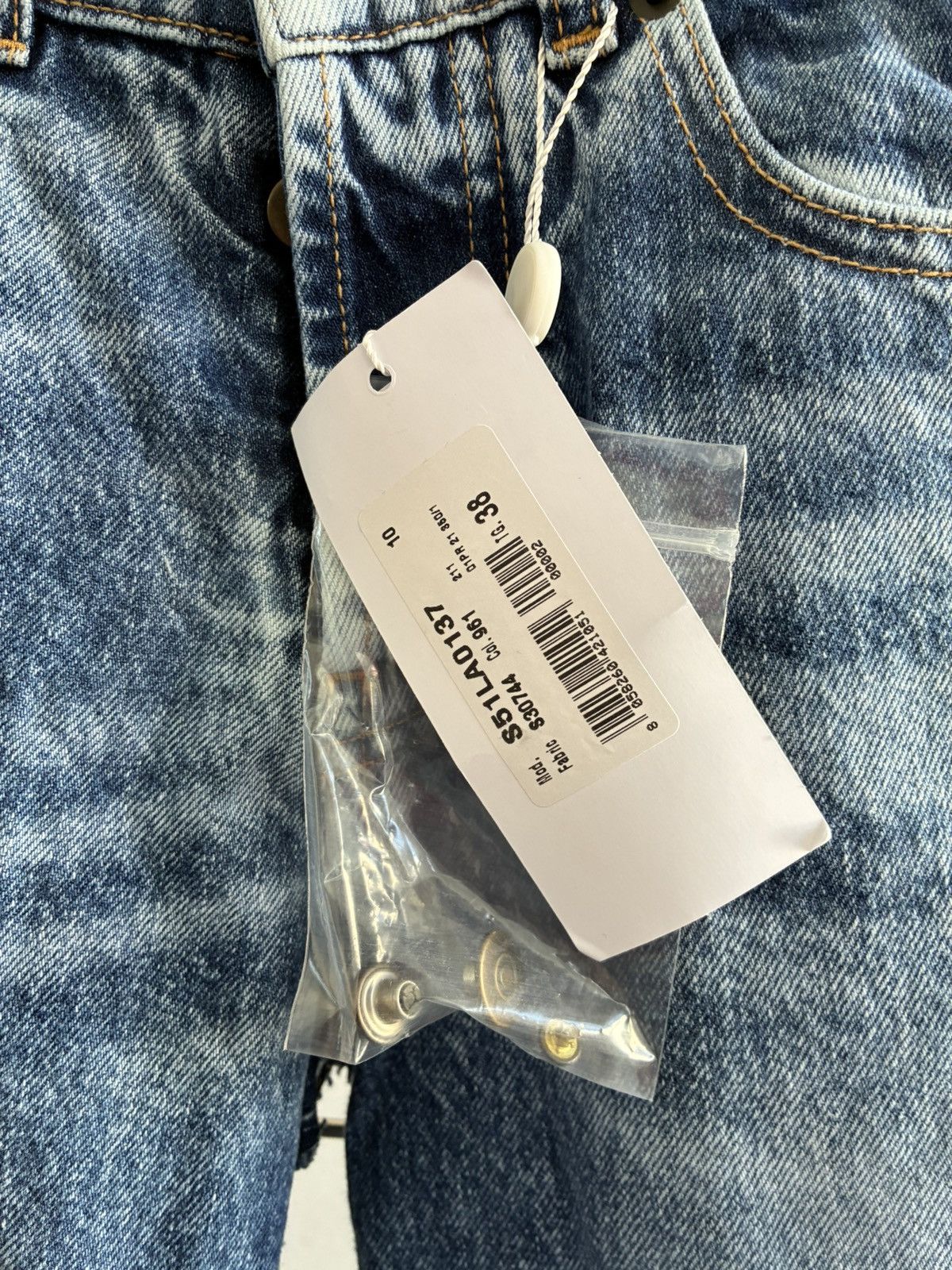 Maison Margiela Blue Recycled Spliced Jeans Size 26" / US 2 / IT 38 - 4 Thumbnail