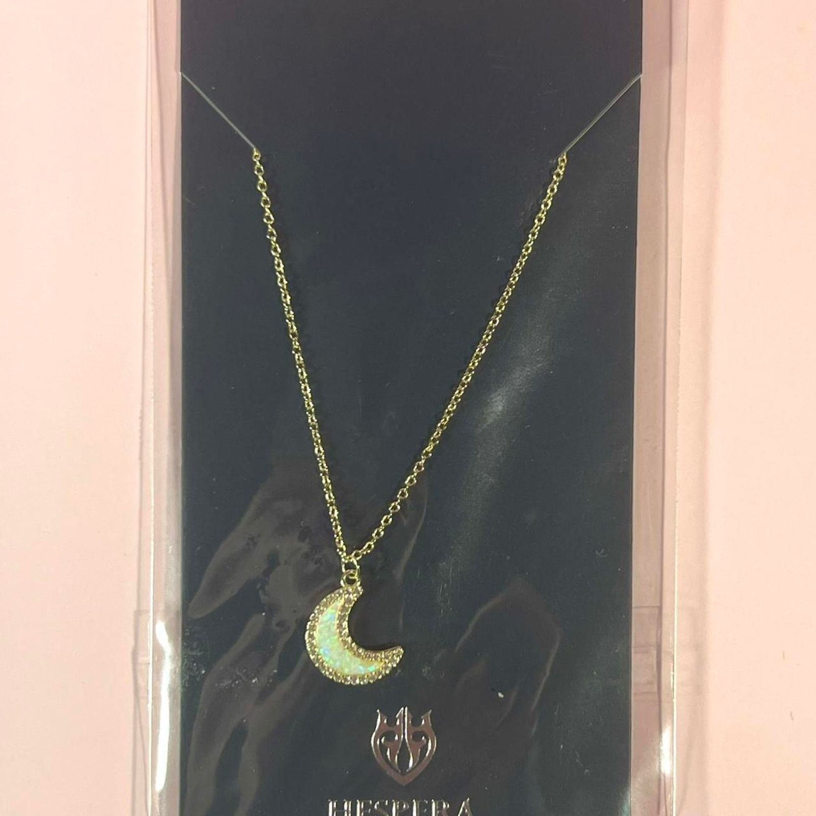 Jewelry Hespera gold moon pendant necklace Size ONE SIZE - 2 Thumbnail