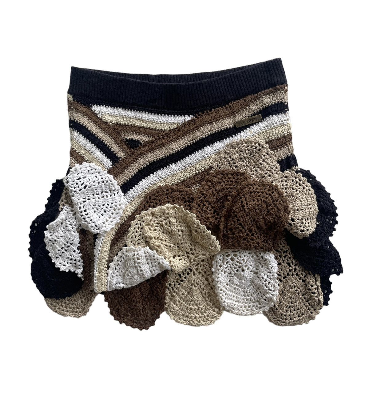 Just Cavalli Just Cavalli Crochet Mini Skirts Size 30" / US 8 / IT 44 - 2 Thumbnail