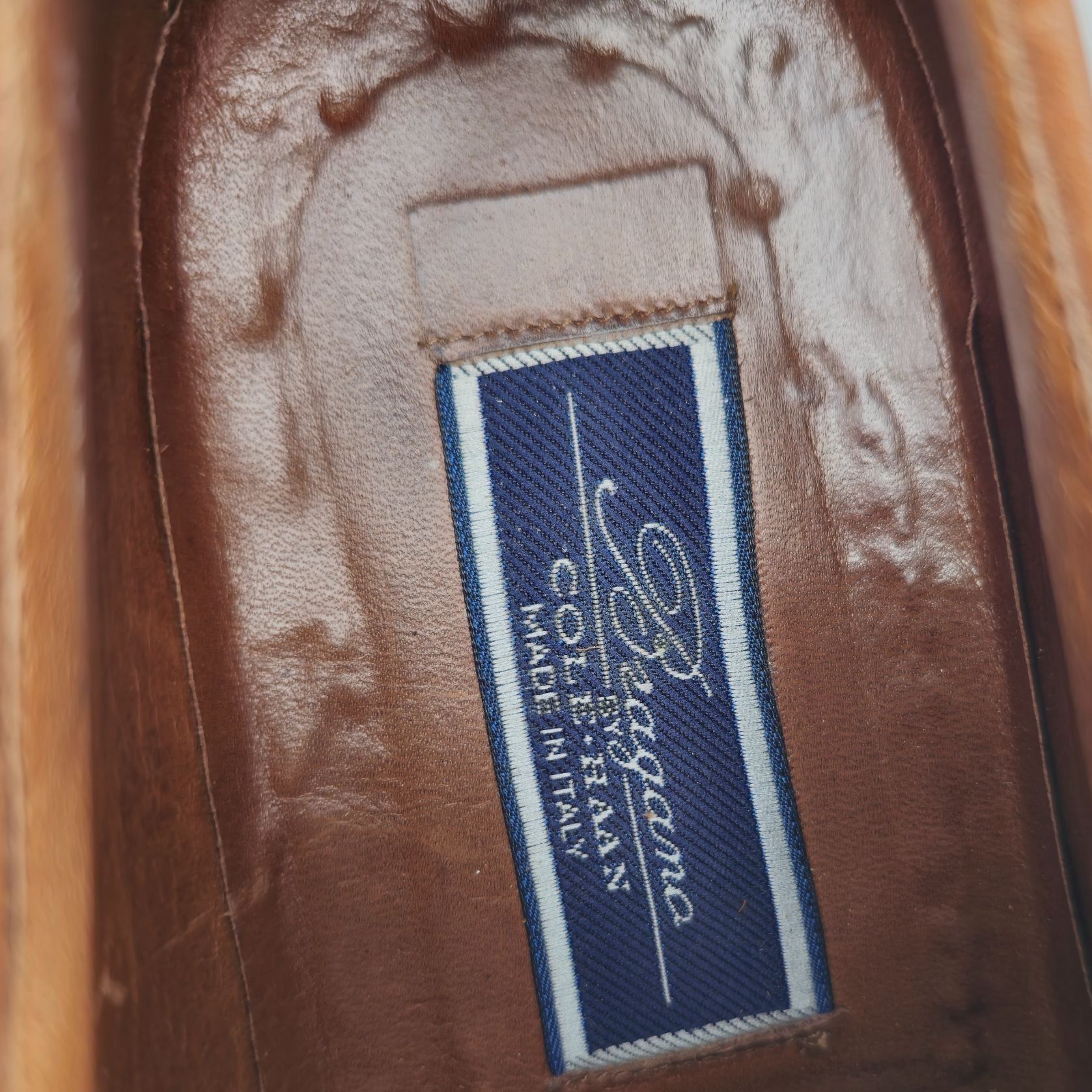 Bragano × Cole Haan Vintage Bragano Cole Haan Italy Mens 9.5 Brown Woven Leather Size US 9.5 / EU 42-43 - 12 Thumbnail