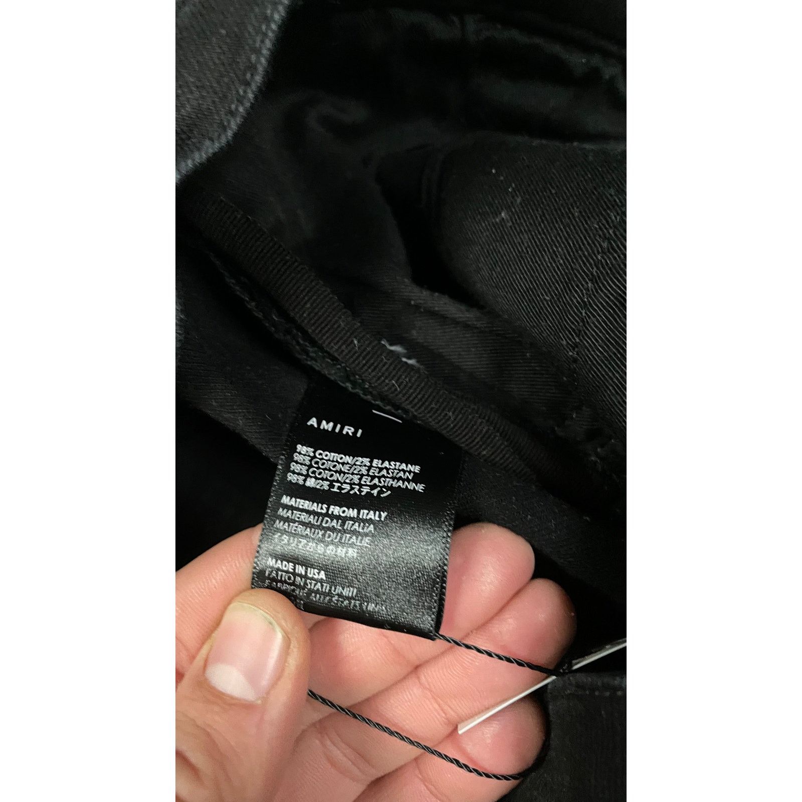 Amiri Amiri Jeans Black White Stripe Used 36 Size US 36 / EU 52 - 3 Thumbnail