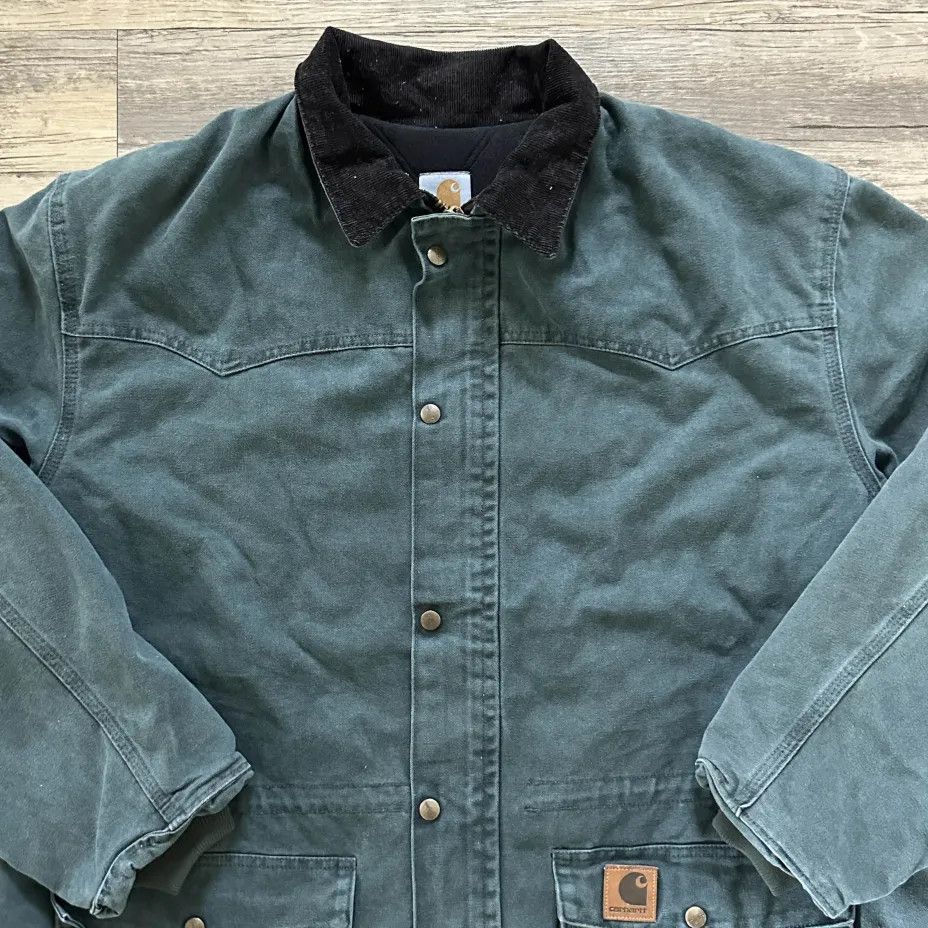 Carhartt Vintage Carhartt C08HTG Chore Barn Blanket Lined Coat Size US XL / EU 56 / 4 - 3 Thumbnail