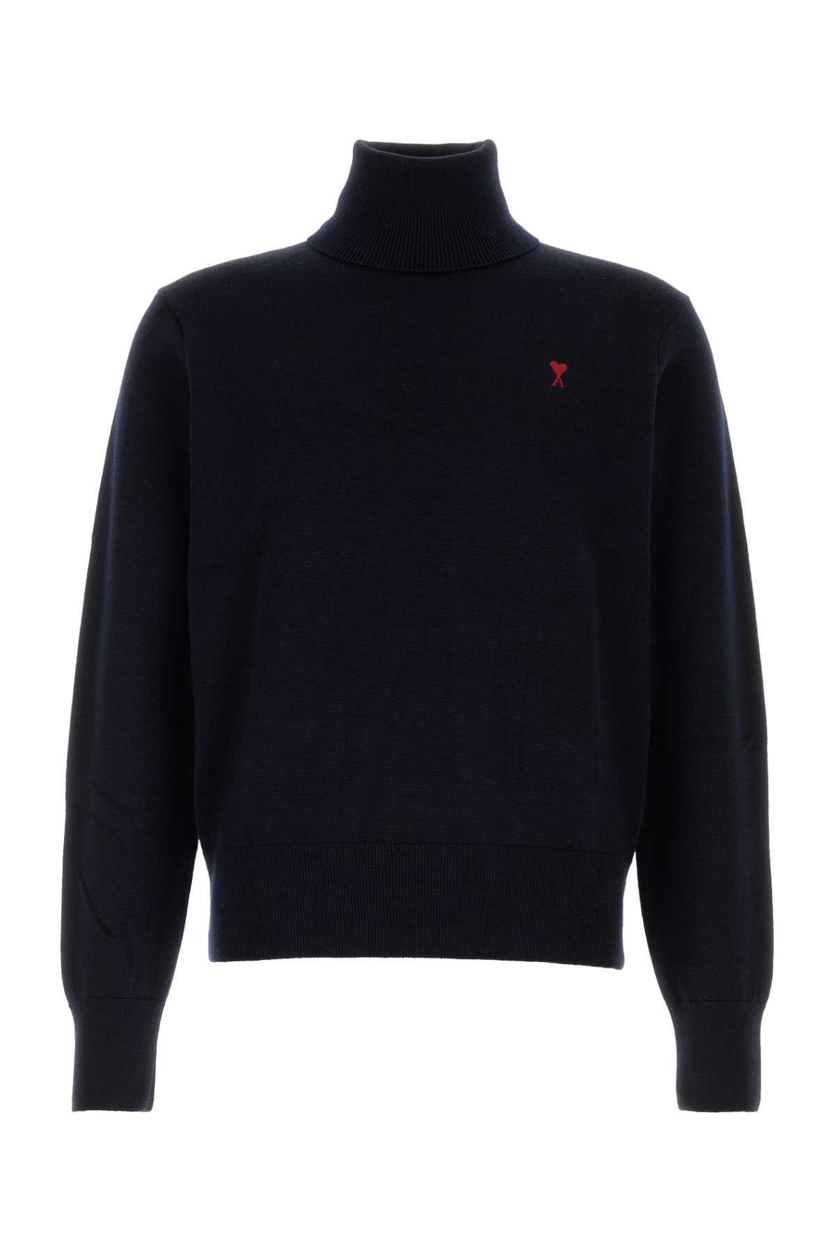 AMI Midnight Blue Wool Sweater Size US XL / EU 56 / 4 - 1 Thumbnail