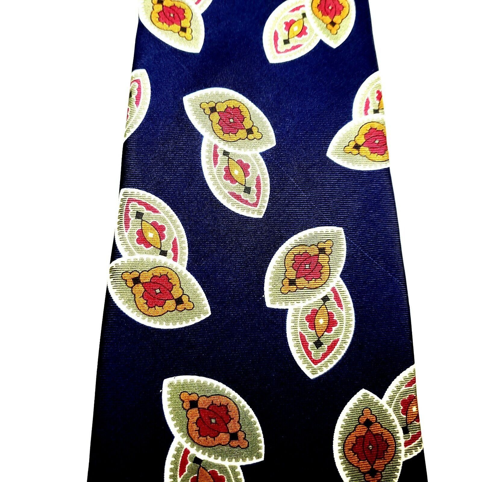 Christian Dior Monsieur Christian Dior Monsieur Silk Tie Print Blue Italy Classic Size ONE SIZE - 2 Thumbnail