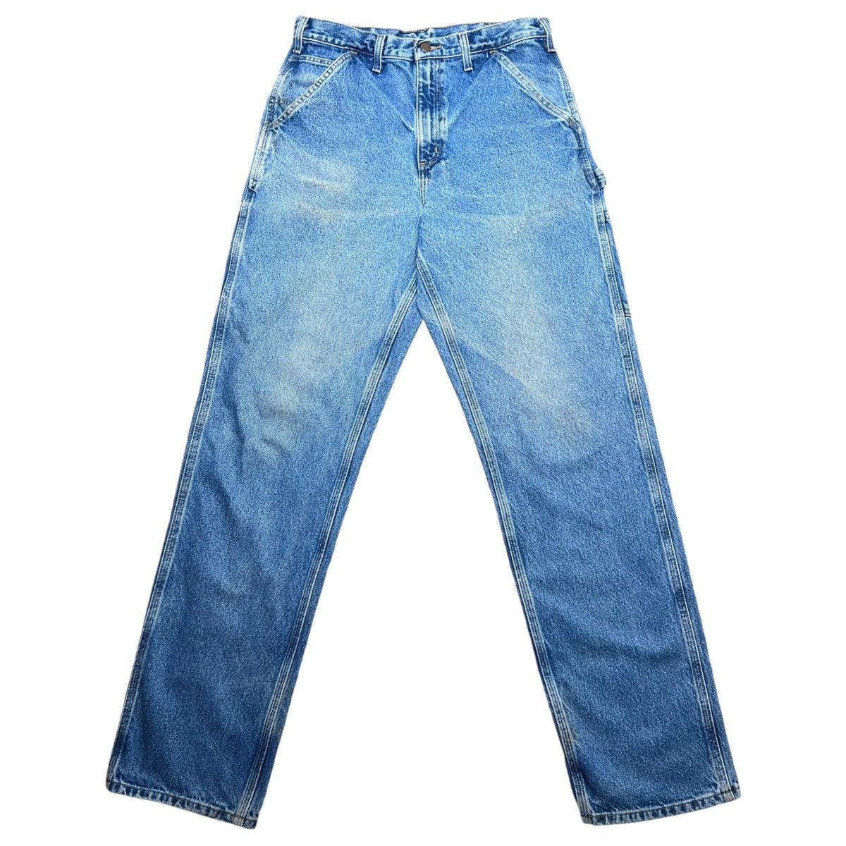 Carhartt × Vintage Vintage 2000s Carhartt Denim Carpenter Dungaree Pants Size US 31 - 1 Thumbnail
