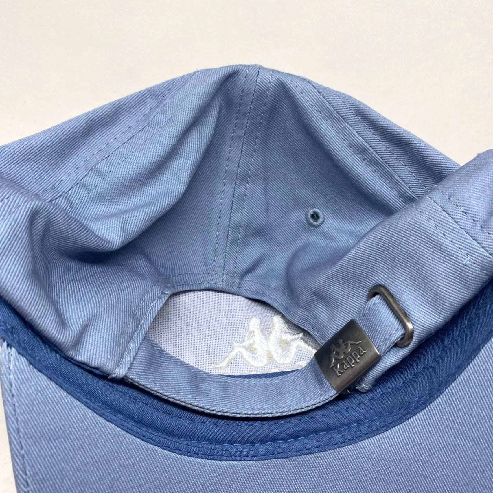 Kappa VINTAGE Kappa Baseball Cap Hat Strapback Unisex Adjustable Light Blue Casual Sports Size ONE SIZE - 5 Thumbnail