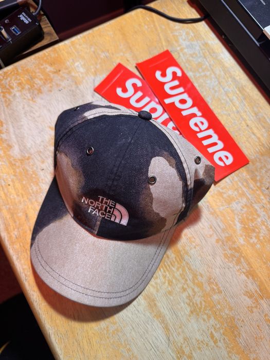 が大特価！ Supreme 6-Panel Denim Bleached North キャップ - divine