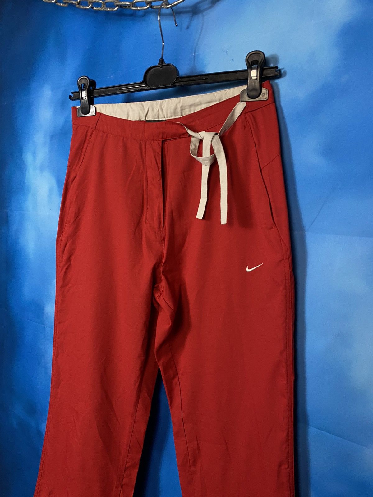 Nike × Vintage 🔥 NIKE VTG 90s ATHLETIC RED PANTS ( straight ) Size 30" / US 8 / IT 44 - 2 Thumbnail