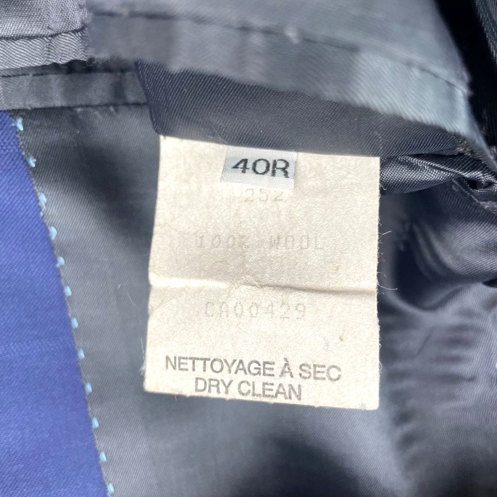 Peter Millar Peter Millar Blazer Jacket Men's 100% Wool Blue Windowpane Plaid 40R 2-Button Notch Lapel Tailored Regular Jacket/Coat Size 40R - 7 Thumbnail