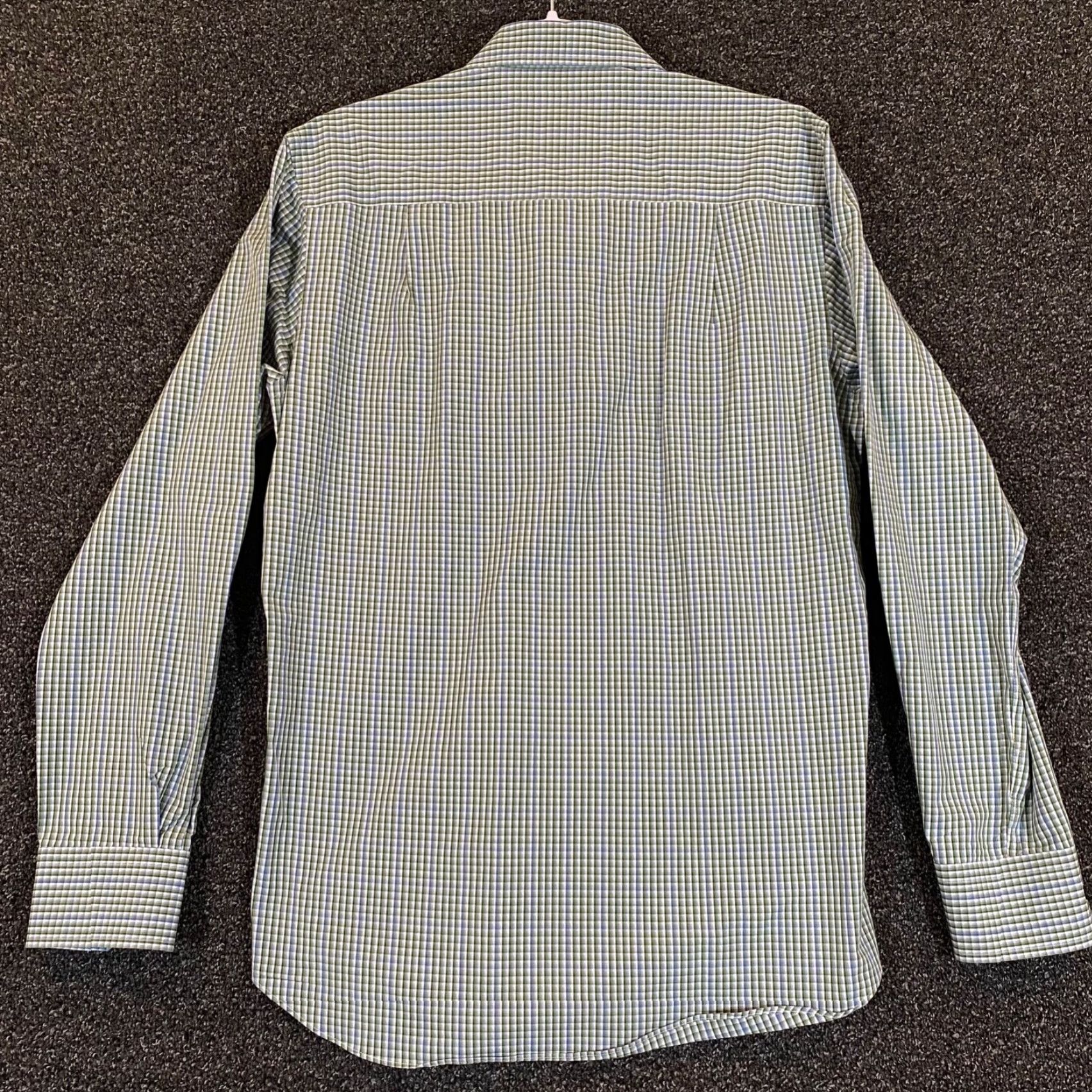 David Donahue David Donahue Shirt Mens Medium Green White Blue Plaid Button Up Outdoors L/S Size US M / EU 48-50 / 2 - 6 Thumbnail