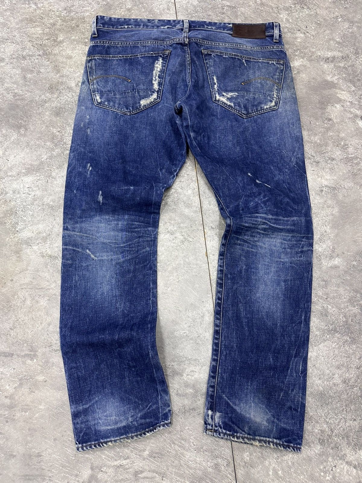 If Six Was Nine G-Star Raw 3301 Distressed Y2K If Six Was Nine Style Jeans Size US 38 / EU 54 - 3 Thumbnail