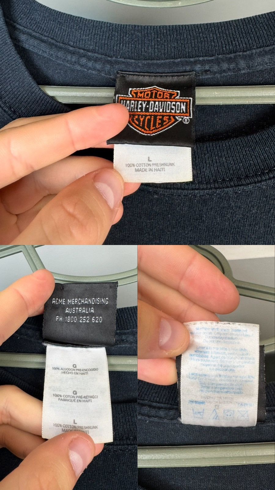 Harley Davidson Vintage 2000s Harley Davidson Sydney Australia T-shirt Size US L / EU 52-54 / 3 - 3 Thumbnail