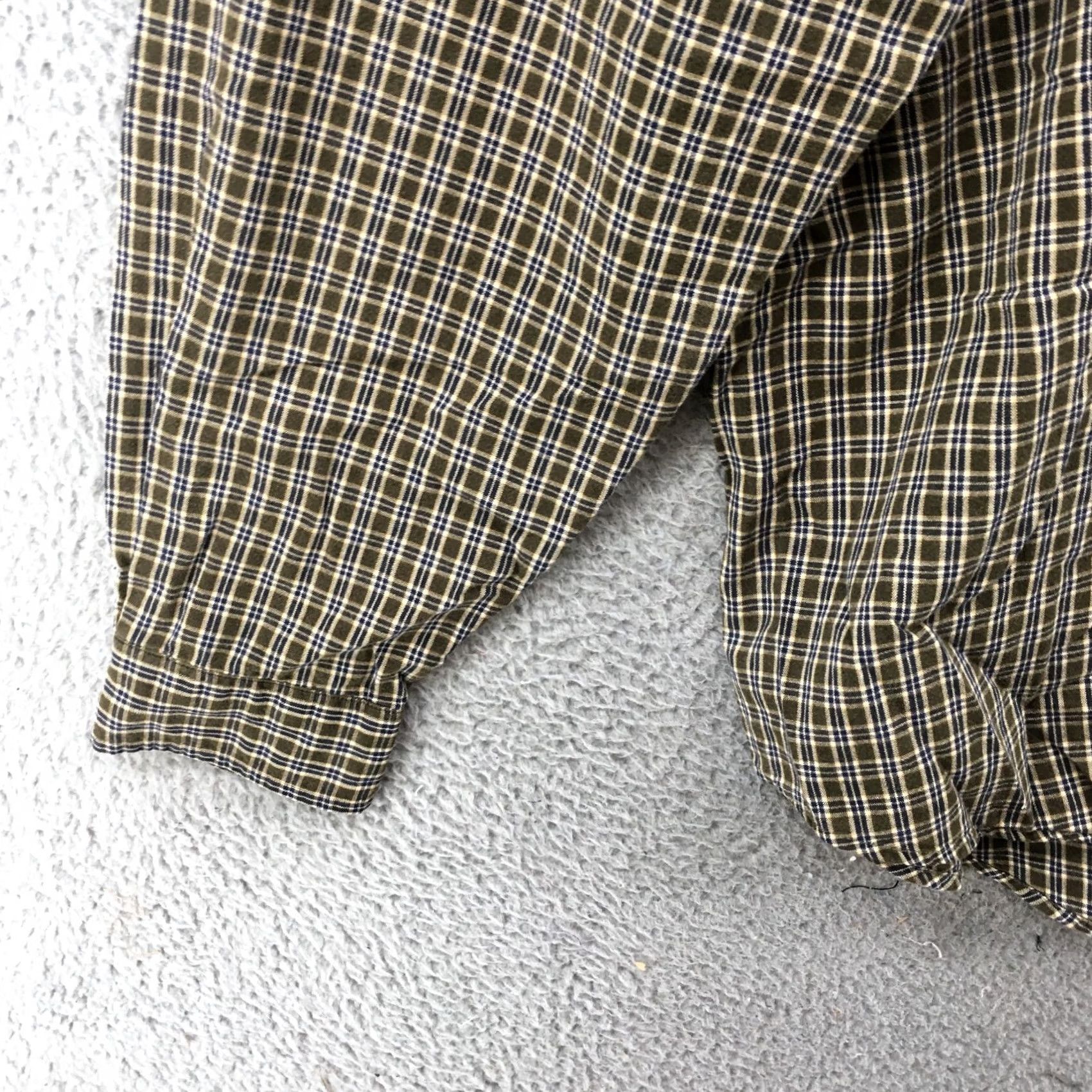 Abercrombie & Fitch Abercrombie & Fitch Button Down Long Sleeve Shirt Mens Large Green Cotton Plaid Size US L / EU 52-54 / 3 - 6 Thumbnail