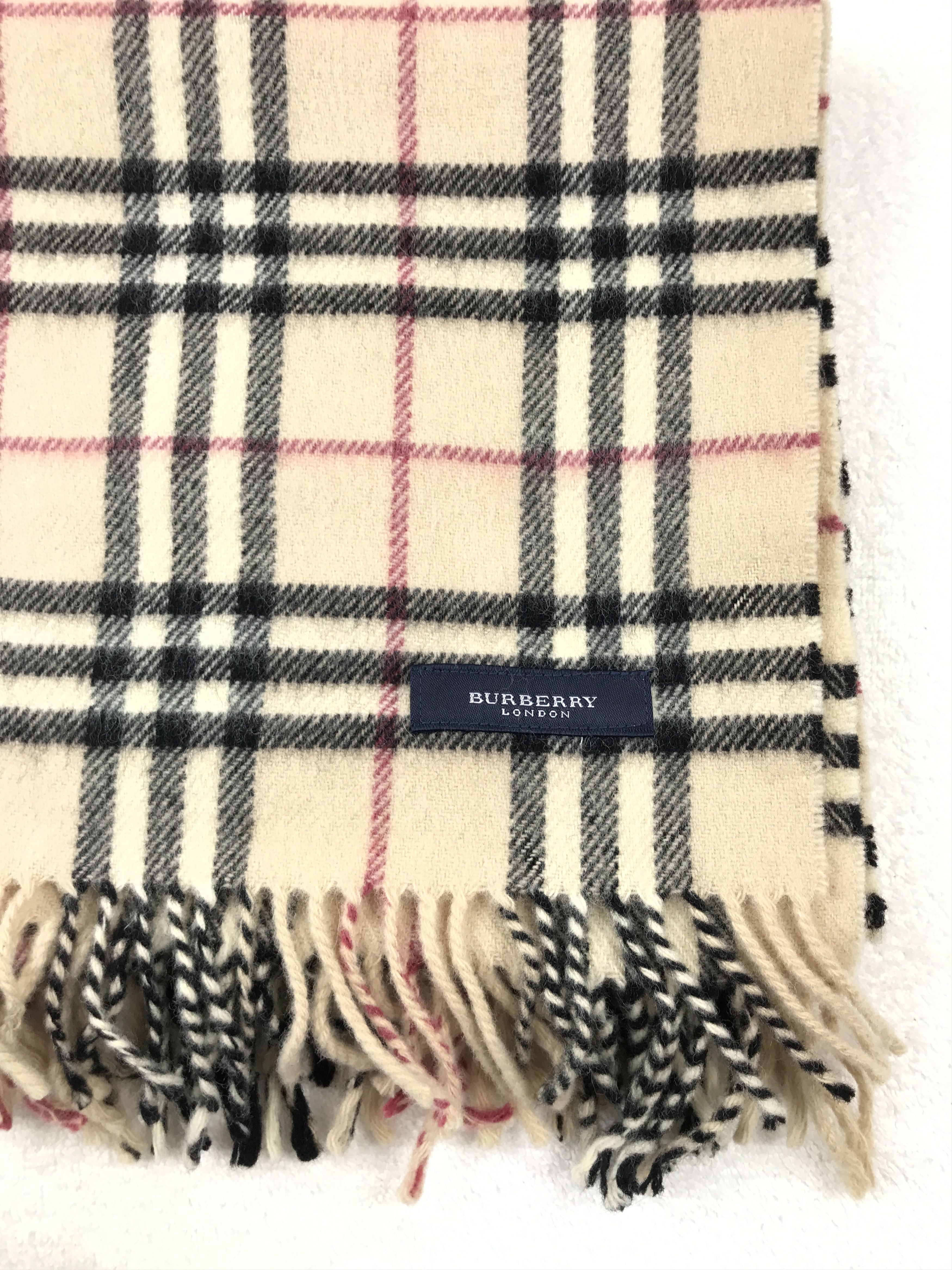 Burberry Vintage Burberry Scarf Muffler Wool Cashmere Novacheck Size ONE SIZE - 2 Thumbnail
