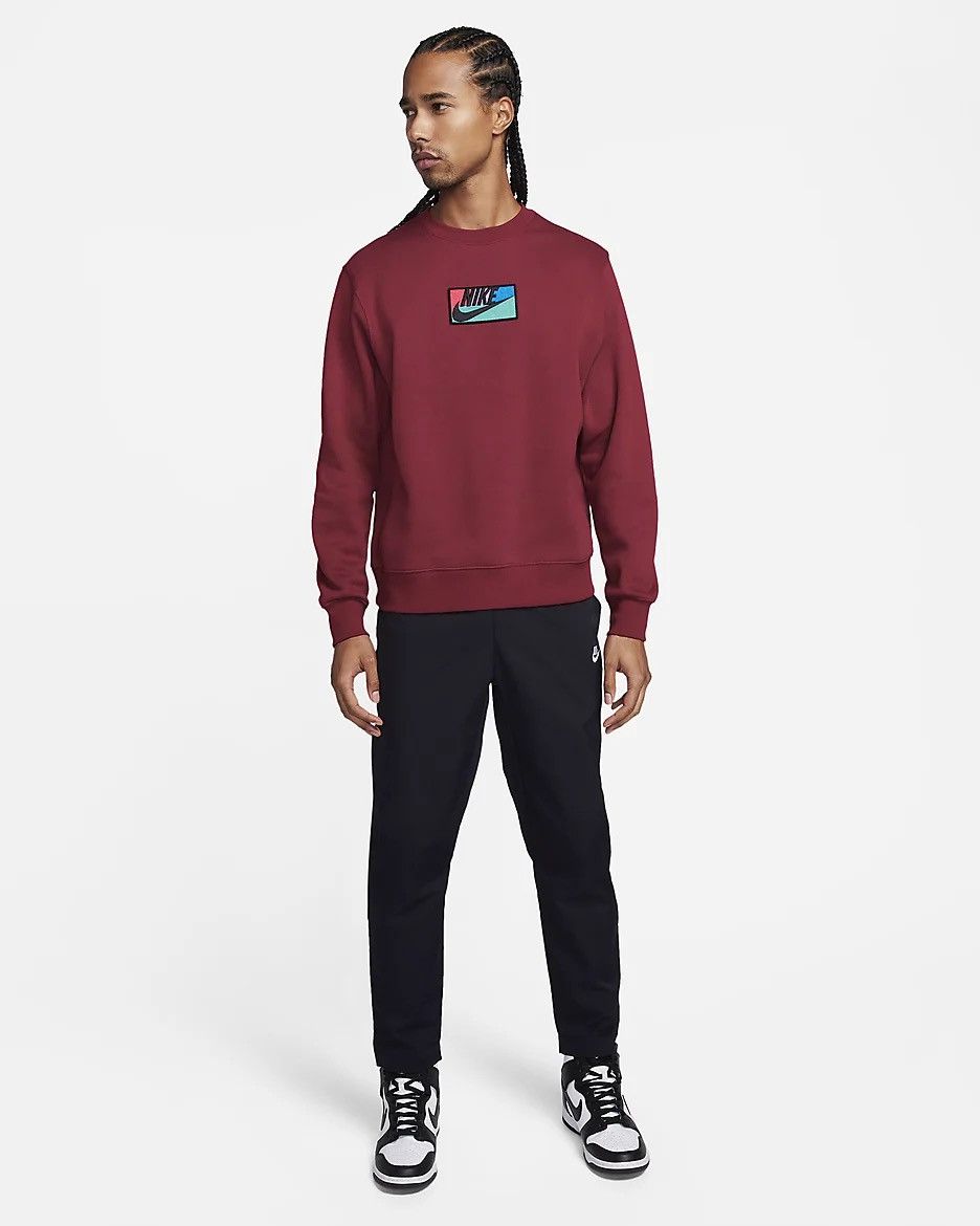 Nike Nike NSW Club Crew Fleece Pullover Team Red Size US M / EU 48-50 / 2 - 5 Thumbnail