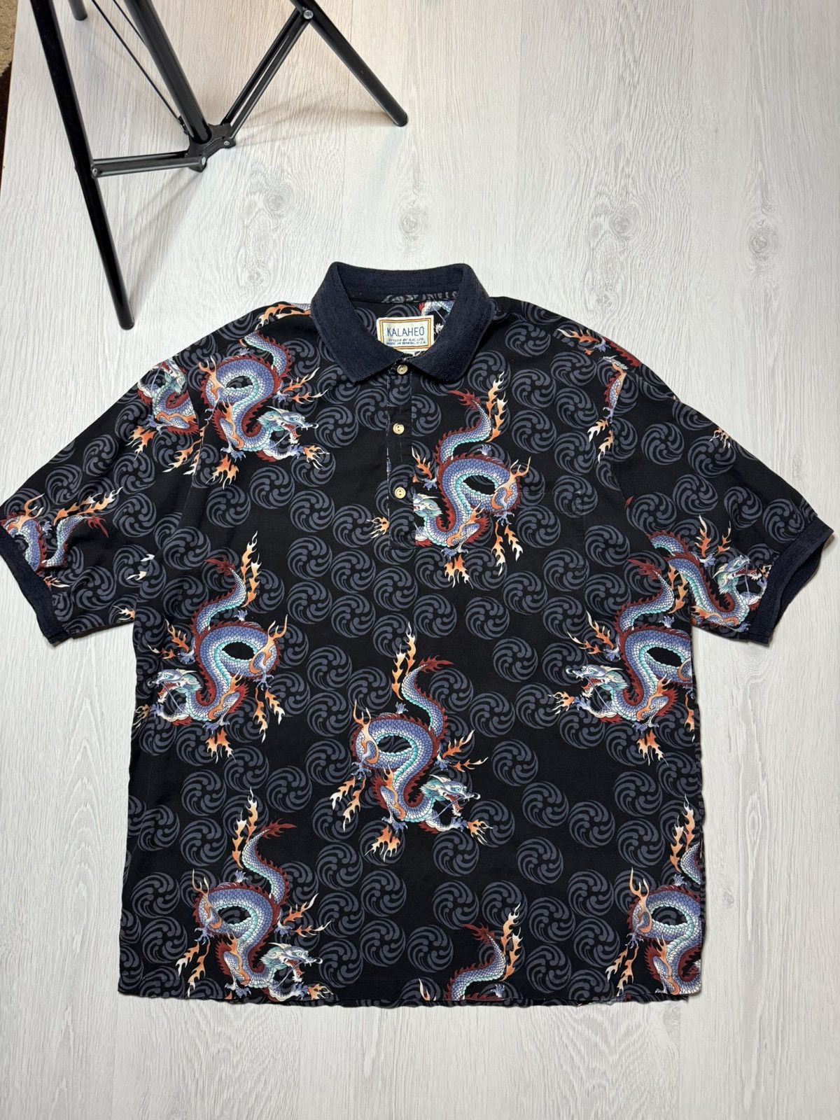 Kalaheo Vintage Kalaheo Dragon Hawaiian Button Shirt L Size Size US L / EU 52-54 / 3 - 1 Thumbnail