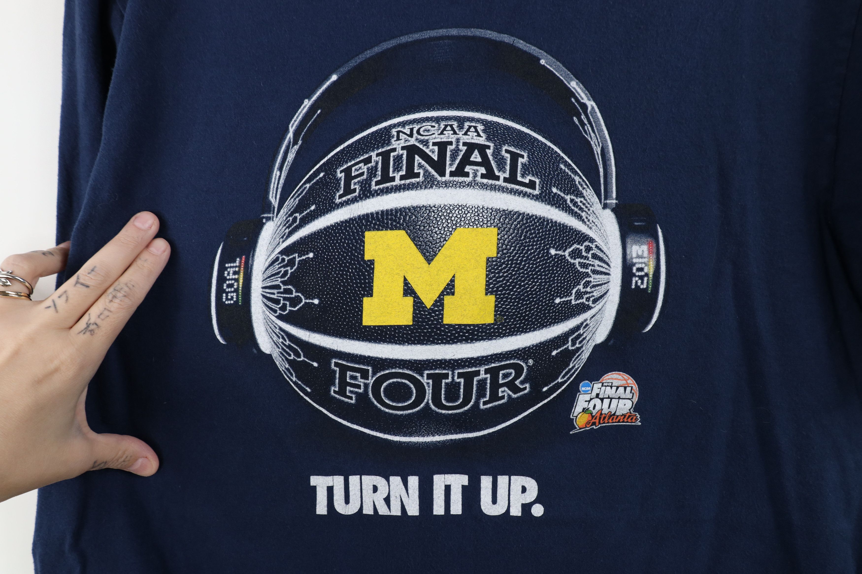 Nike Nike Final Four University of Michigan Basketball T-Shirt Size US L / EU 52-54 / 3 - 5 Thumbnail