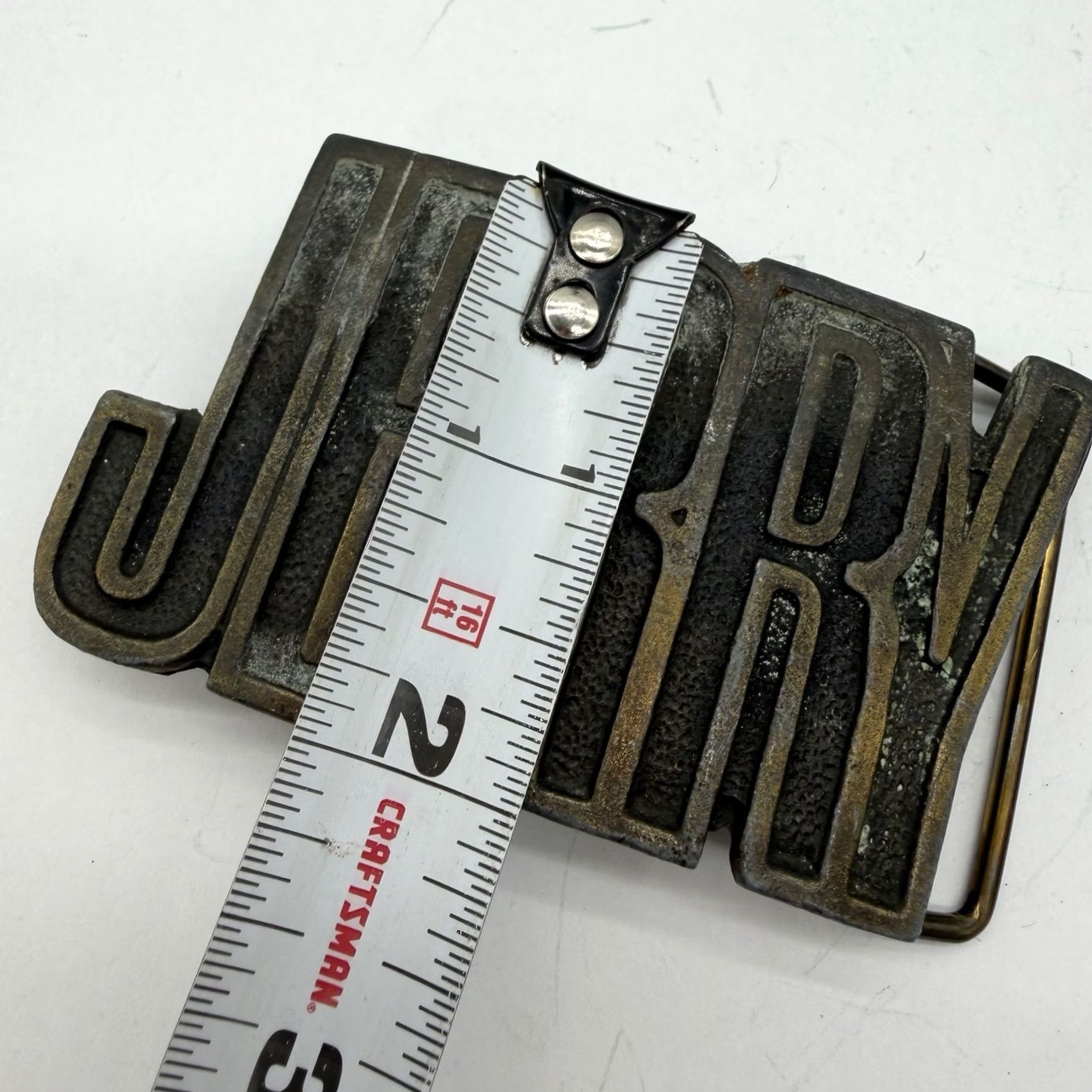 Vintage Vintage 70's Cut Out Name JERRY Brass Belt Buckle Men's Belt Buckle Brass Vintage 70s Name Spell Out Size ONE SIZE - 4 Thumbnail