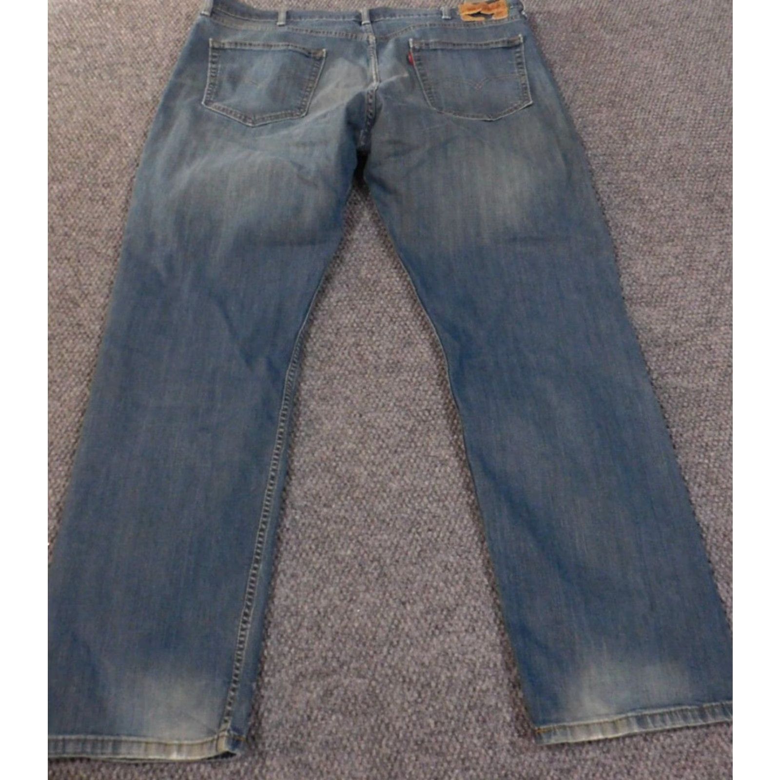 Levi's VINTAGE Levi's 505 Jeans Mens 42x34 Blue Denim Straight Classic Distressed Light Wash Pockets Cowboy 505 Model Levi's 500 Series Size US 42 / EU 58 - 6 Thumbnail