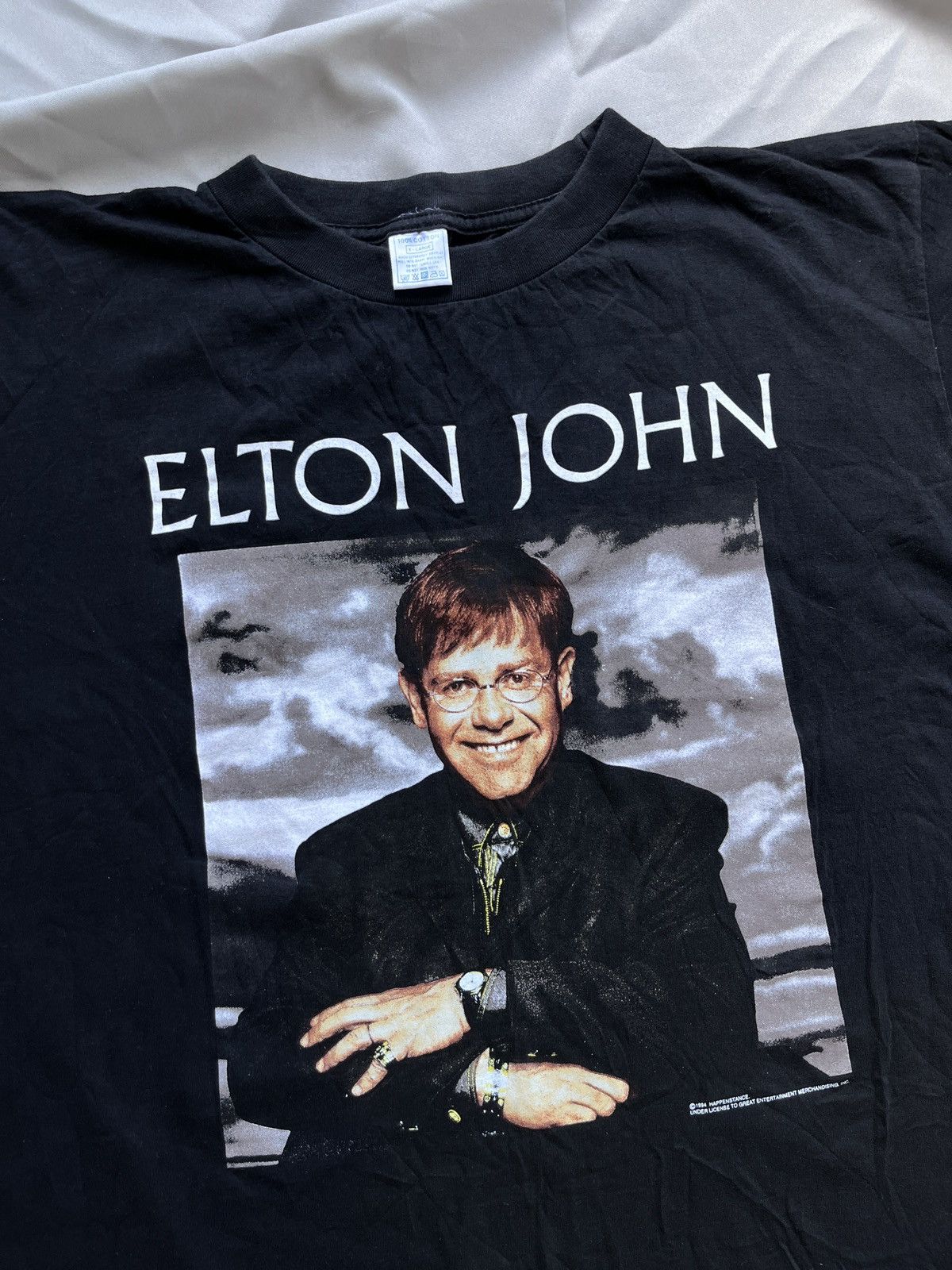 Band Tees ELTON JOHN 1994 Vintage Tour T-shirt Size US XL / EU 56 / 4 - 4 Thumbnail