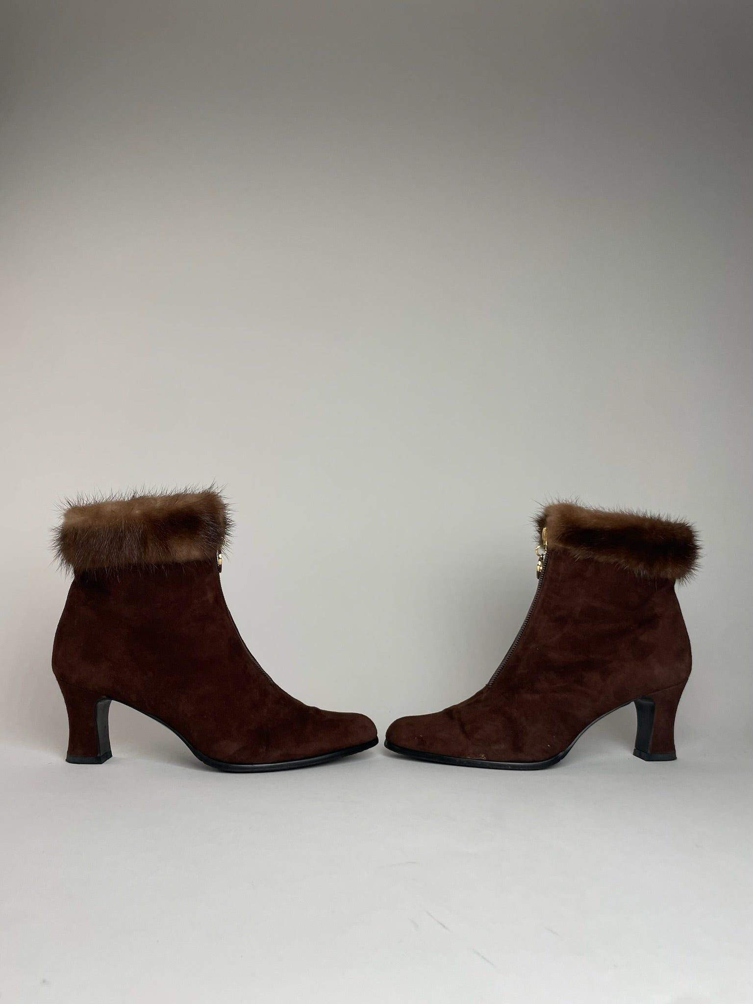 Other Vintage Yves Saint Laurent Helens Boots Brown EU36 Size US 5 / IT 35 - 1 Thumbnail