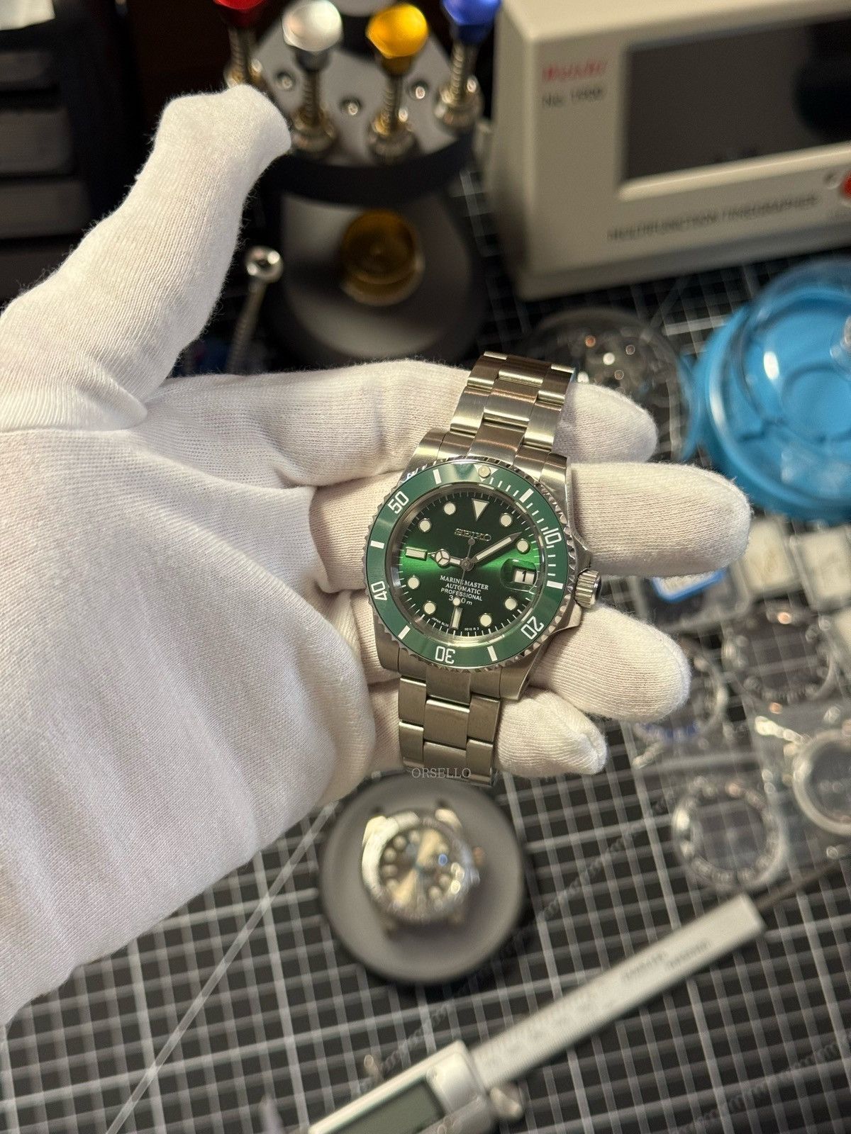 Seiko Seiko mod watch submariner hulk 40mm Size ONE SIZE - 5 Thumbnail