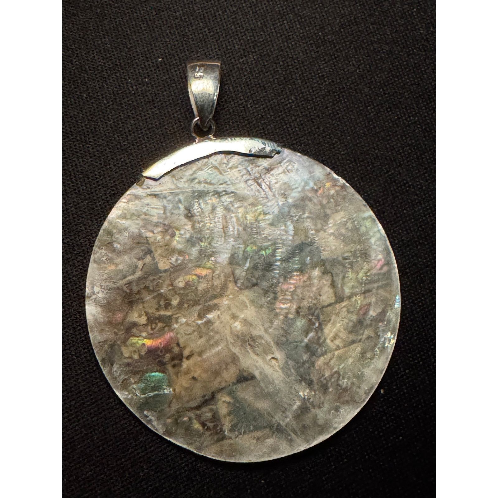 Other Vintage Abalone Large Circle Pendant Size ONE SIZE - 5 Thumbnail